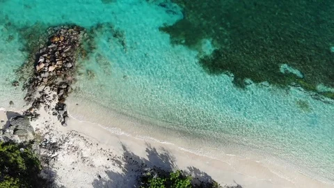 Vessup beach St Thomas Stock Footage 102198127