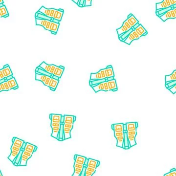 Vest clothing vector seamless pattern Stock Illustration