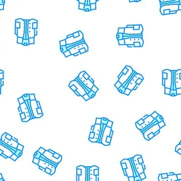 Vest denim vector seamless pattern Stock Illustration