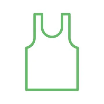 Vest icon vector image. Illustrazione stock