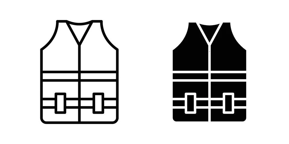 Vest jacket icon vector design illustrations Stock Illustration