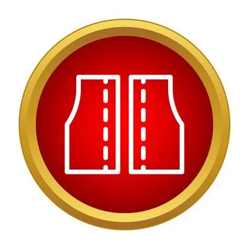 Vest sewing pattern outline representing tailoring and dressmaking Stock Illustration