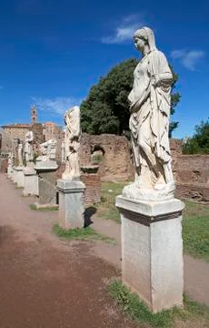 Vestals Statues Stock-Fotos