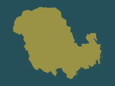 Vestfold og Telemark, Norway. Solid color shape Stock Illustration
