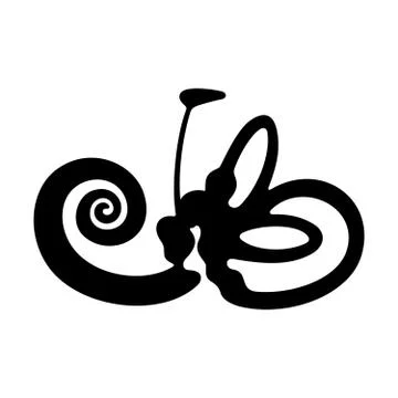 Vestibular sensory system  Stock Illustration