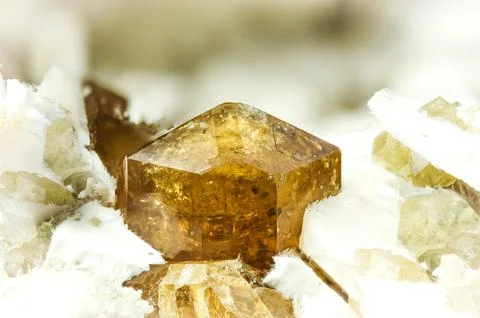 Vesuvianite crystal Stock Photos