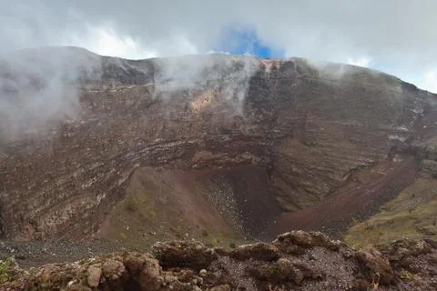 Vesuvius crater Stock Photos