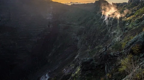 Vesuvius Natural Park Timelapse Stock Footage 44190644