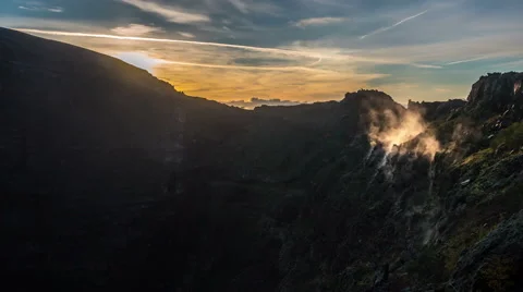 Vesuvius Natural Park Timelapse Stock Footage 44190664