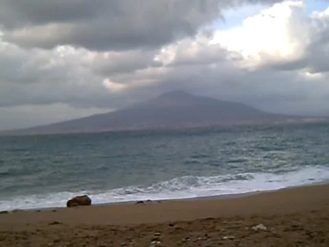 Vesuvius taken from afar Stock Footage 130905260