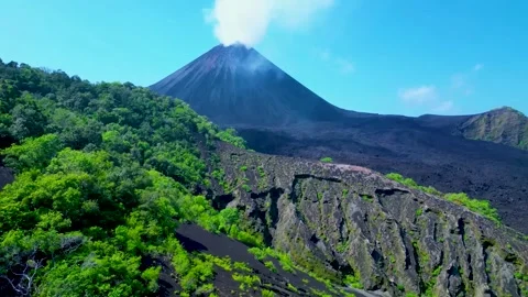 Vesuvius volcano (Aerial View) Stock Footage 298001146