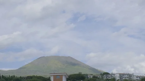 Vesuvius volcano from car window Stock Footage 169471067