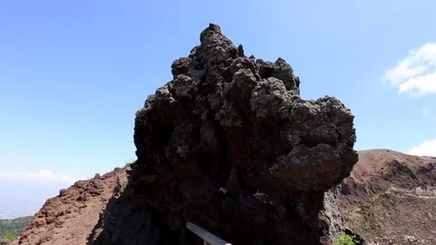 Vesuvius volcano crater. 스톡 동영상 72185765