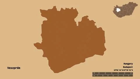 Veszprem, county of Hungary, zoomed. Pattern Stock Illustration