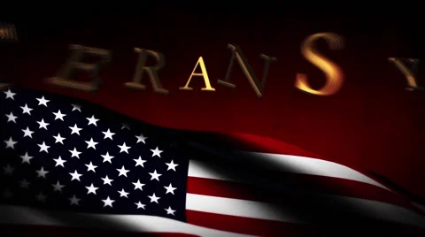 Veteran day USA flag background, Honoring all who served america states.mp4 Stock Footage