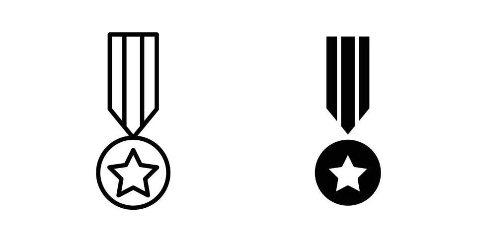 Veteran icon design. Simple Vector illustrations.. Stockillustratie