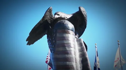 Veteran memorial Stock Footage 40237317