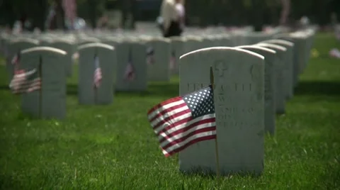 Veteran's Cemetary Stock-Footage 7736865