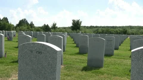 Veterans Cemetery Stock-Footage 10678204