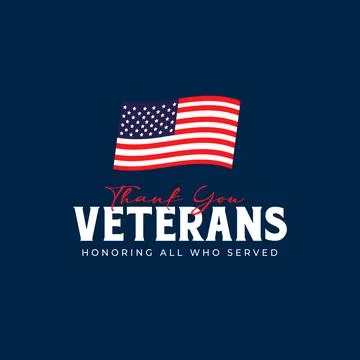Veterans Day Background Design. Honoring all who served Stock Illustration