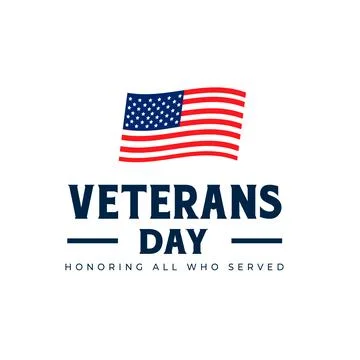 Veterans Day Background Design. Honoring all who served Stock Illustration