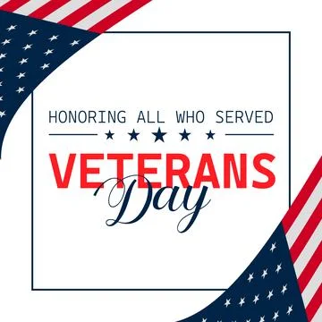 Veterans Day Background Design. Honoring all who served Illustrazione stock