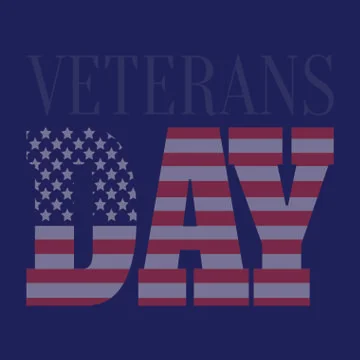 Veterans day background Illustrazione stock