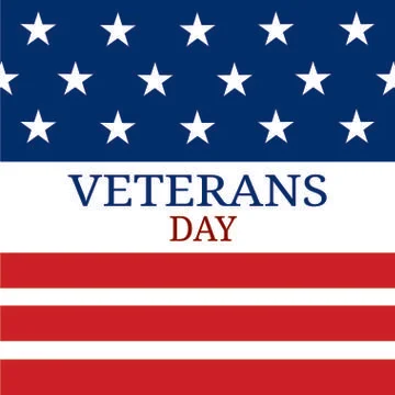 Veterans day background Stock Illustration
