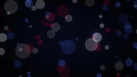 Veterans Day Background, Red White Blue Bokeh with Sparkles Stock Footage 347973162