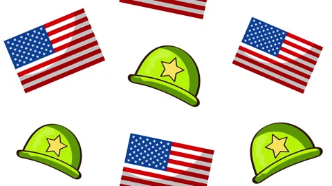Veterans day background rotation animation. Stock Footage 167819366