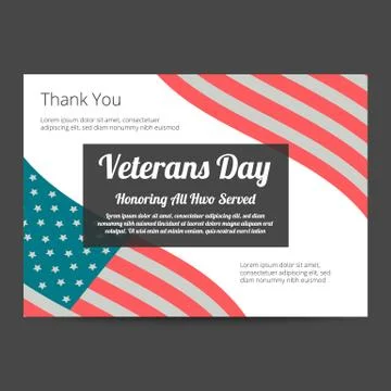 Veterans day banner Stock Illustration