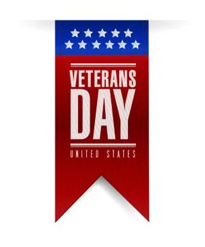 Veterans day banner illustration design Stock Illustration