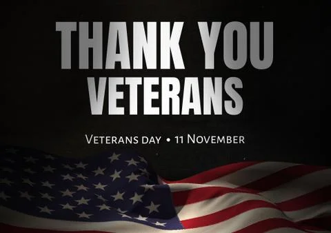 Veterans day flag Stock Illustration