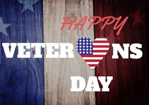 Veterans day flag Stock Illustration