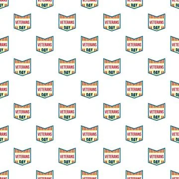 Veterans day pattern seamless Stock Illustration