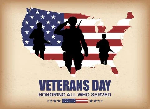 Veterans day poster Stock Illustration