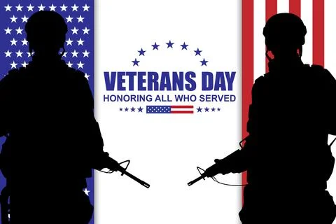 Veterans day poster Stock Illustration
