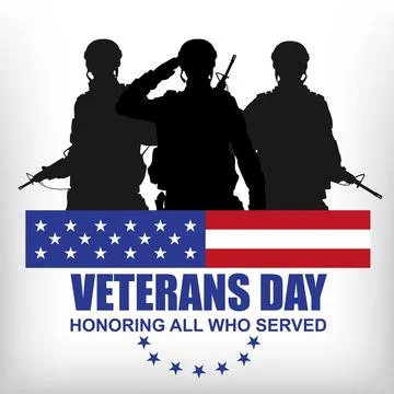 Veterans day poster Stock Illustration