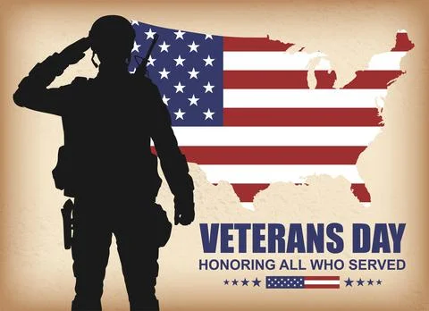 Veterans day poster Stock Illustration