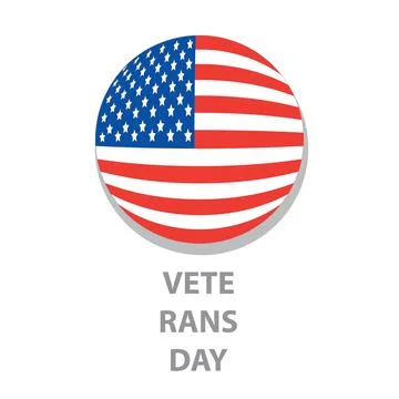 Veterans Day Sign and Vector Illustration Stock Illustration
