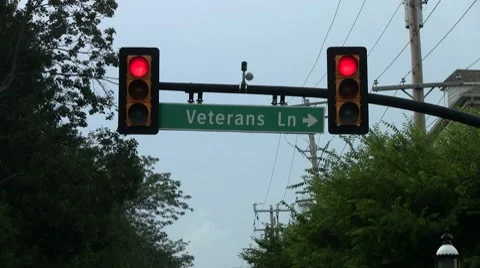 Veterans Lane Video stock 8601775