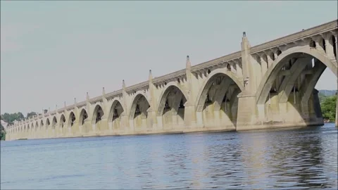 Veterans Memorial Bridge Stock Footage 204134027
