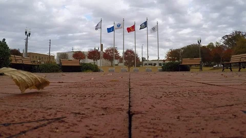 Veterans Memorial Stock Footage 97835668