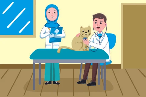 Veterinarian Profession Stock Illustration