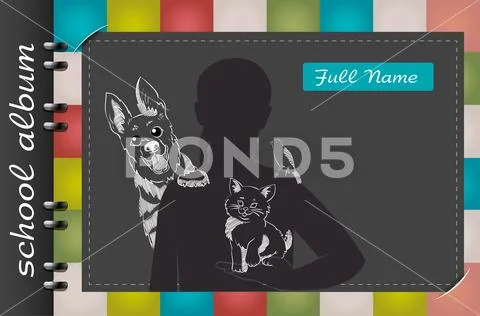 Veterinarian school album Stock Illustration