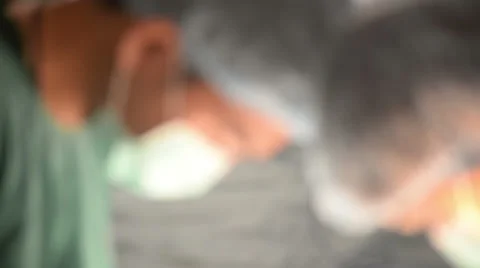 Veterinarian surgeons in operation room Stock Footage 43120053