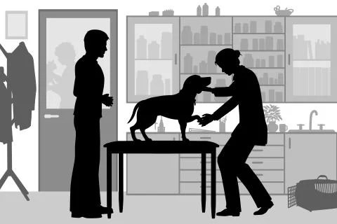 Veterinary clinic Stock-Illustration