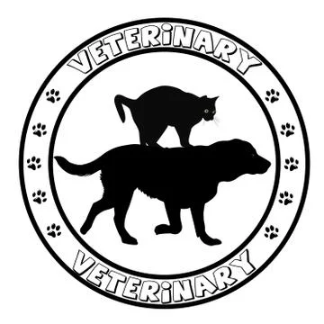 Veterinary icon Illustrazione stock