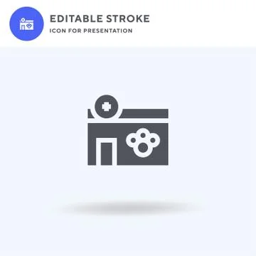 Veterinary icon vector, filled flat sign, solid pictogram isolated on white Stock Illustration