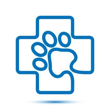 Veterinary Logo. Isolate vector illustration. Illustrazione stock